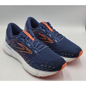Brooks Men's Glycerin 20 Navy Blue Orange Running Sneakers Size 12 D Medium